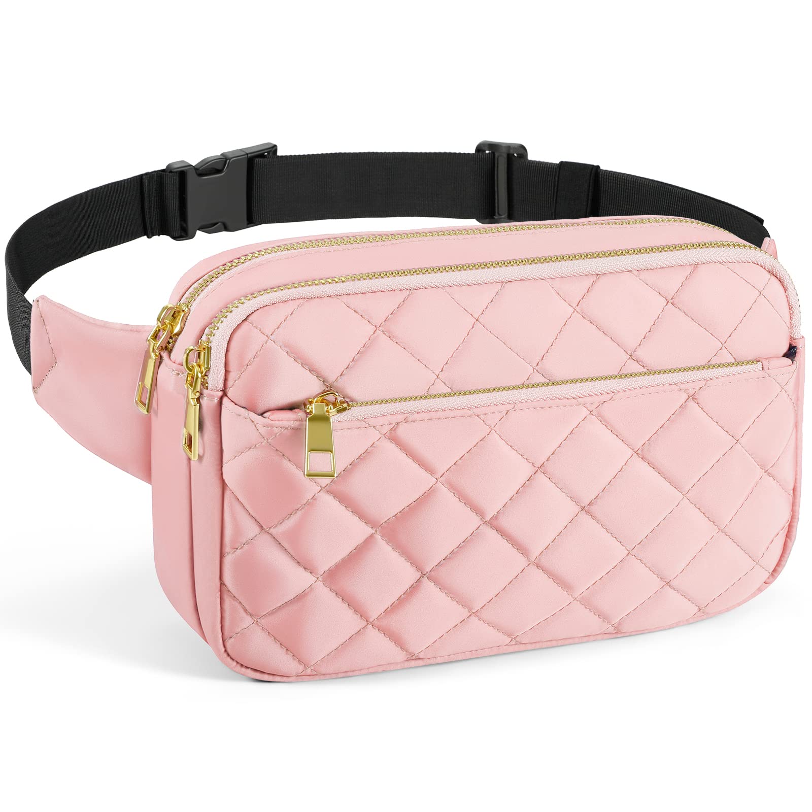 CXWMZY Fashion Fanny Packs for Women & Men, Girls Boys Teens Waist Bag Hip Bum Bag Cute Fanny Pack Casual Bum Bag with Multi-Pockets Adjustable Belts