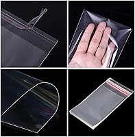 Vista 6 de 1000 bolsas de celofán transparentes de 3 x 3 pulgadas, bolsas de sellado cuadradas resellables para panadería, galletas, dulces, tarjetas de jabón
