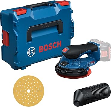 Bosch PRO Cordless Sander GEX 18V-150-3 | 18V System; incl. 1x Sanding Paper, Dust Box, Guard Ring; L-BOXX 162