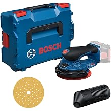 Bosch PRO 18V System Akku-Schleifer GEX 18V-150-3 inkl. 1x Schleifpapier 1x Staubbox 1x Schutzring L-BOXX 162