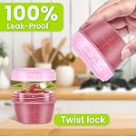 16 Pack Various Size Food Storage Containers with Lids, Reusable Leak-proof BPA Free Plastic Food Freezer Containers, Airtight Meal Prep Bowls, Microwave & Dishwasher Safe