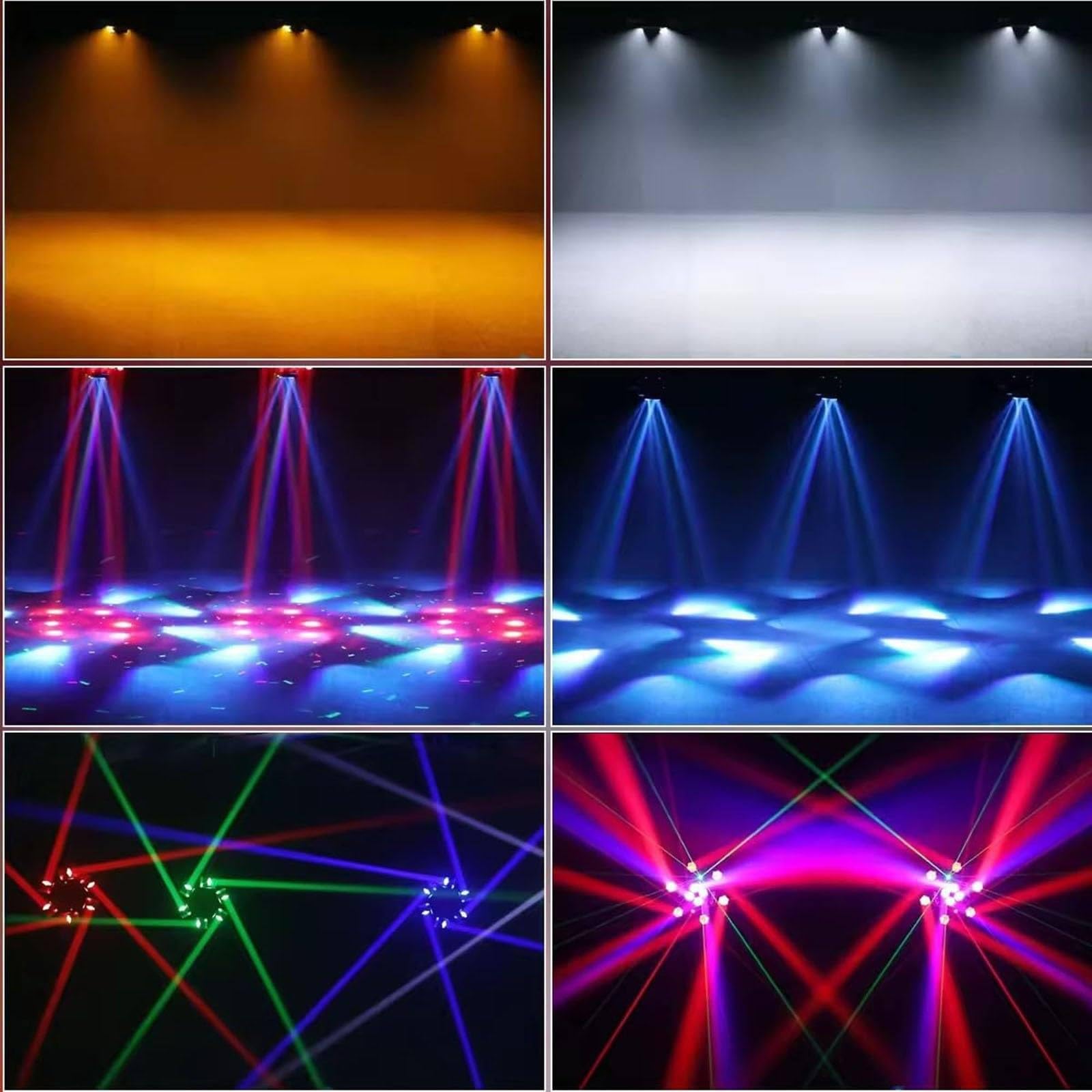 Oświetlenie Sceniczne LED 150 W, 6-Ramienna Ruchoma Głowica Z Wiązką Rgbw 4 W 1, Dmx512 I Oświetleniem Dj-Skim Aktywowanym Dźwiękiem, Obrotowe światło Do Dyskotek, Barów