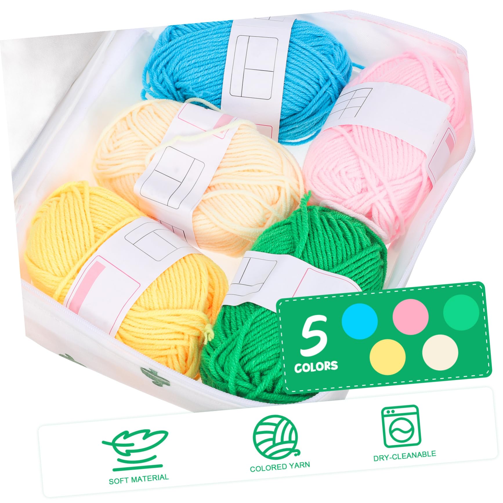 UTHCLO Kit de Crochet para Principiantes de 100 Piezas con Bolsa