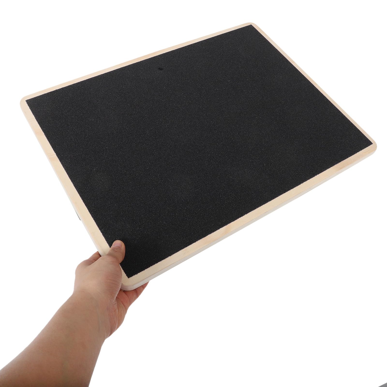 ibasenice Tabla de Equilibrio de Madera Maciza Rectangular, Antideslizante, para Entrenamiento de Coordinación y Estabilidad, Adultos, Gimnasio en Casa