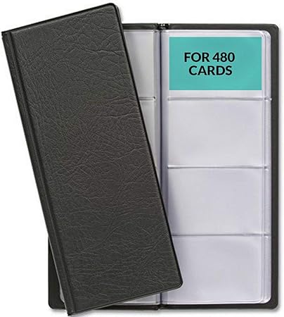 JEYORZY Visitenkartenmappe PU-Leder - Organizer Für 60 Karten & Kreditkarten