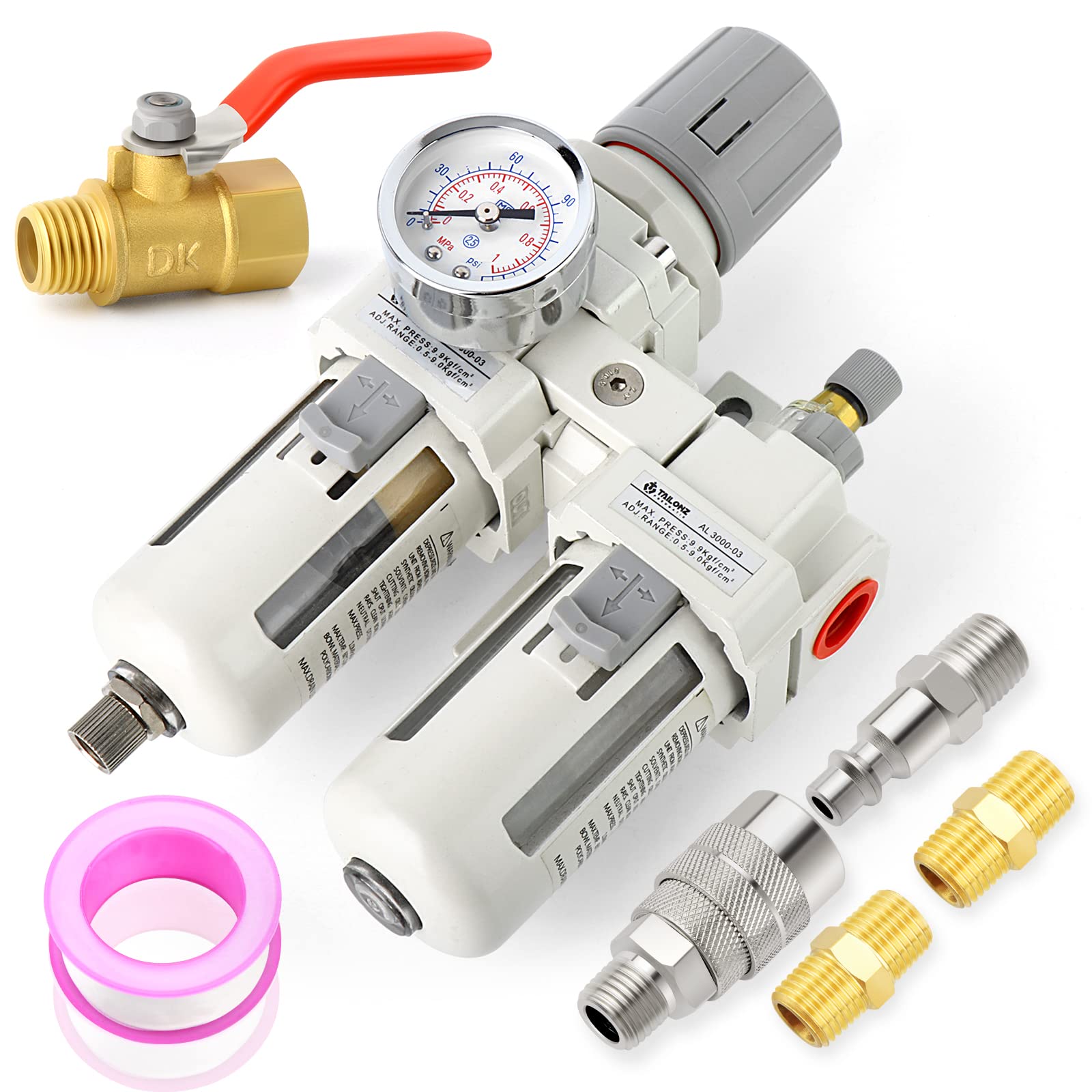 Buy MEANLIN MEASURE Air Compressor Moisture Filter, AC3010 Air Line