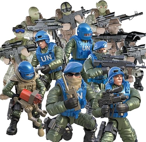 YEIBOBO ! Minifiguras Bolsas ciegas, Figuras de Acción Militar con Armas y Accesorios Paquete Misterioso Delta Special Forces