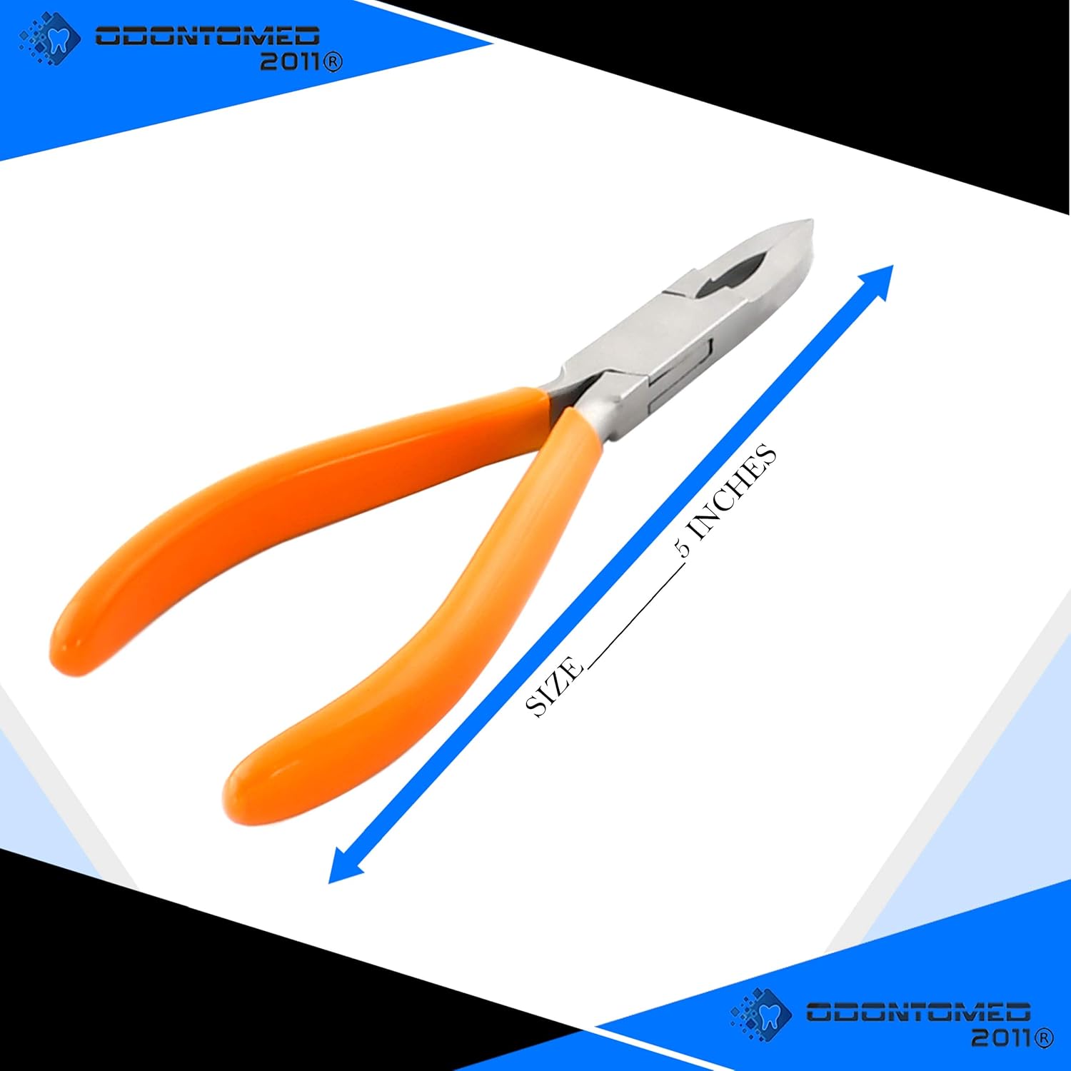 OdontoMed2011 Set of 3 Pieces Loop Closing Pliers-Perfect for Closing Jump Rings Green, Red & Orange Grip