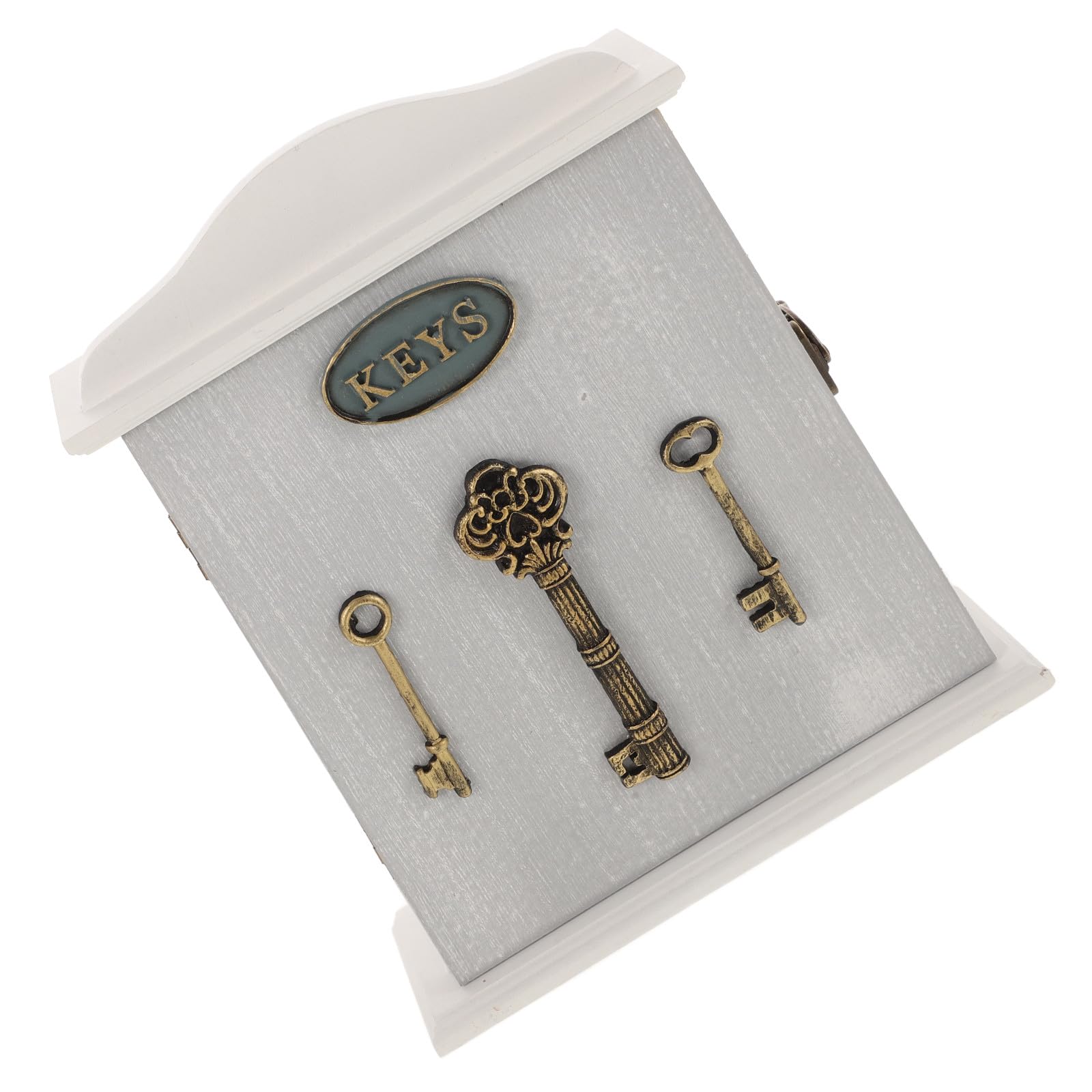 Schlüsselschrank mit Haken, Weiß, für Kleine Dinge