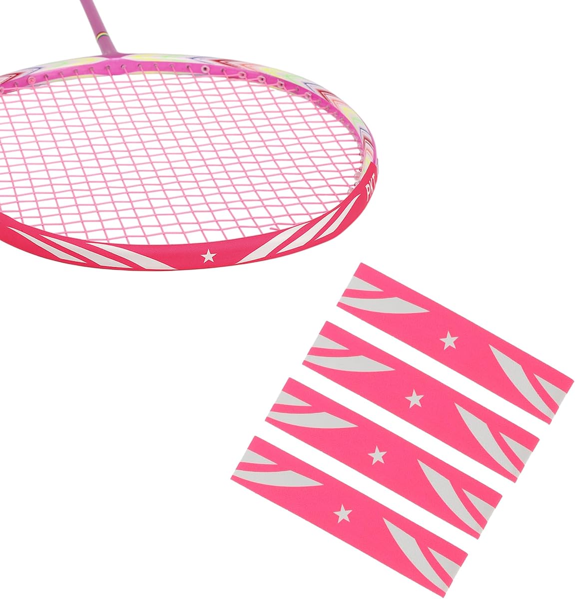 Cinta protectora para raqueta, protector de marco grueso, protector de marco resistente a los arañazos, pegatina antiarañazos para la cabeza, accesorio para raqueta de tenis, 4 piezas