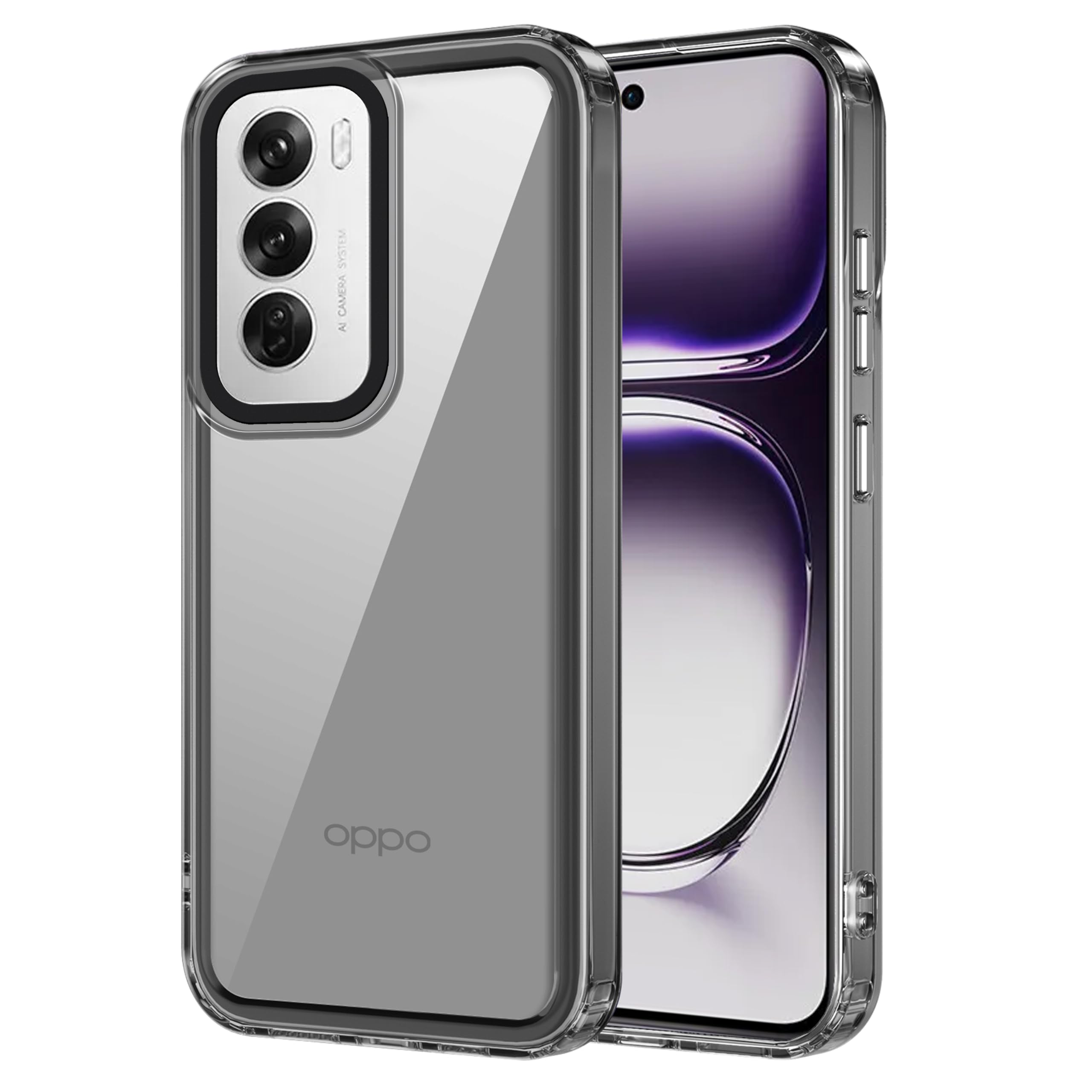 Zapcase Back Case Cover for Oppo Reno 12 Pro 5G | Compatible for Oppo Reno 12 Pro 5G Back Case Cover | Case Cover with Camera Protection | (TPU + PC | Translucent Black) (B0D8YM2LXD) Amazon Price History, Amazon Price Tracker