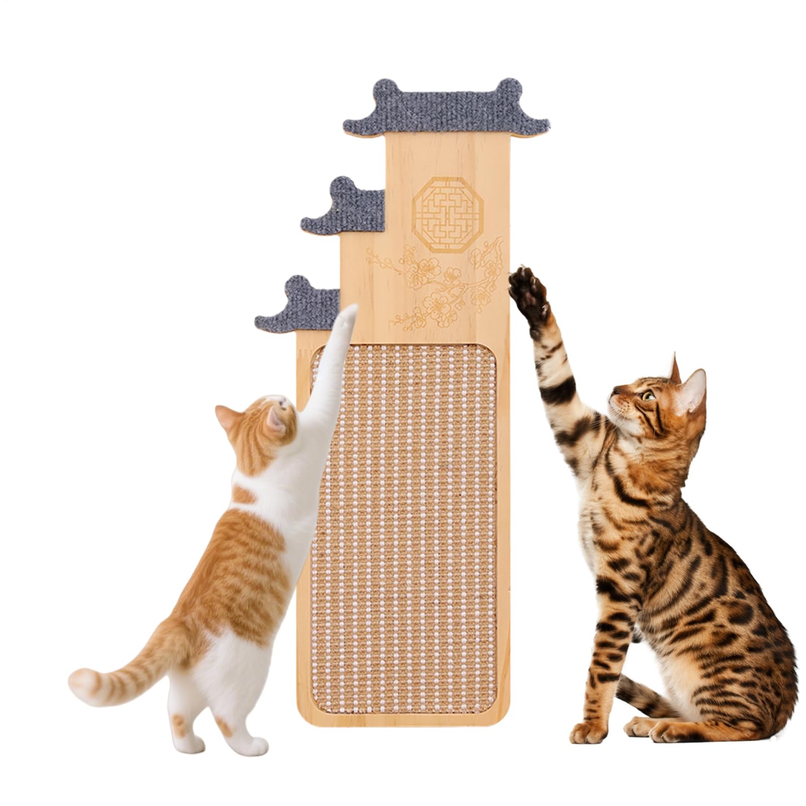 Grattoir pour chat mural vertical sans perçage pour protéger vos meubles de salon