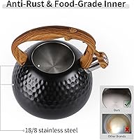 Vista 5 de Juego de tetera y salero y pimentero de 3 cuartos de galón