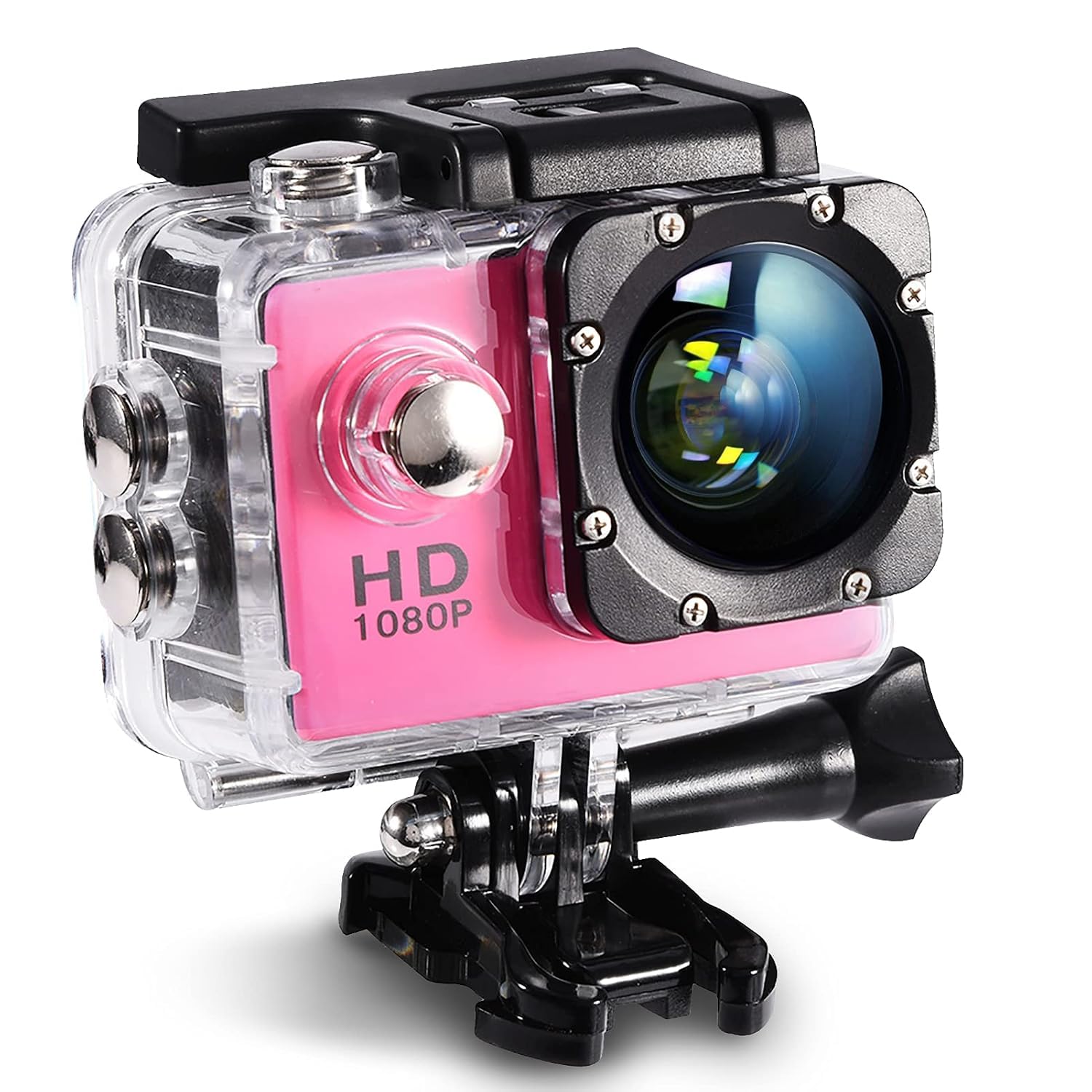 Mini DV Sports Camera,Action Camera 4K Waterproof 30m Outdoor Sports Video DV Camera 1080P Full HD LCD Mini Camcorder Mounting Accessories Kits(Pink)-image-36
