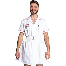 Dent Super Hero Villain Character Nurse Cosplay Adult Halloween Costume Set