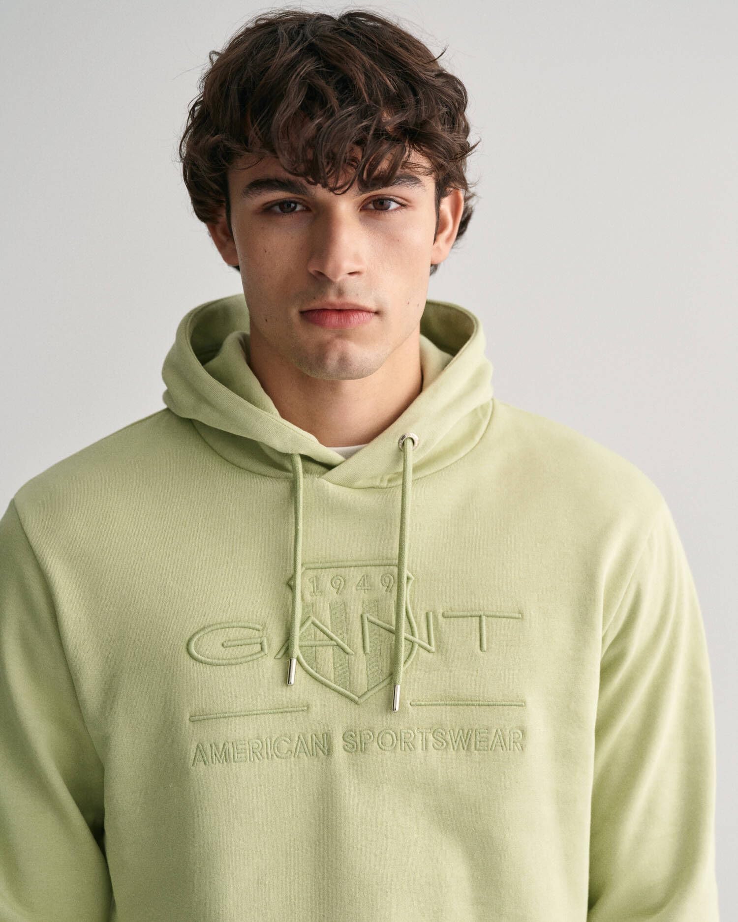 GANT Reg Tonal Shield męska bluza z kapturem, niebieski (Evening Blue), L
