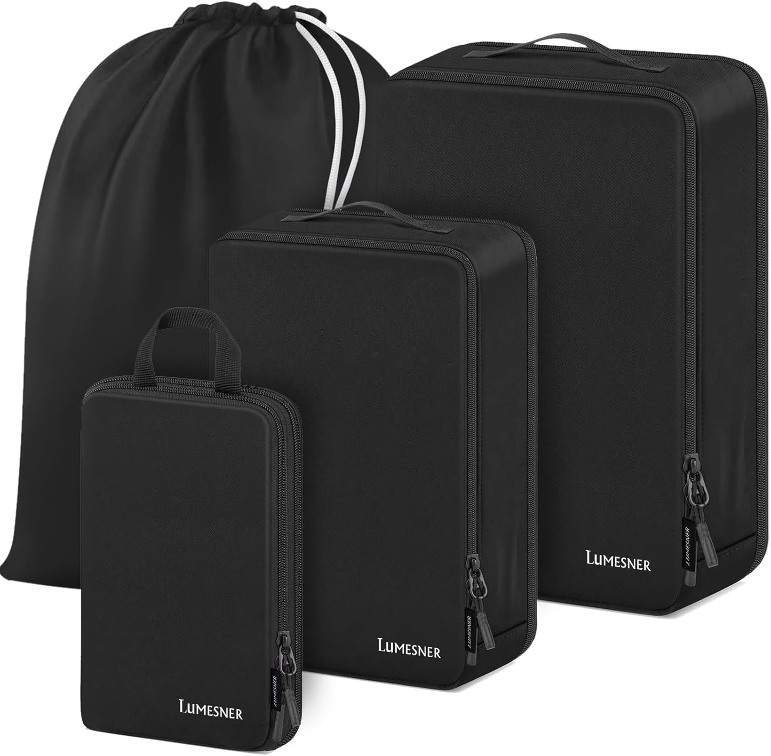 Compression Packing Cubes, Lumesner 4 Set Travel Packing Cubes for Carry on