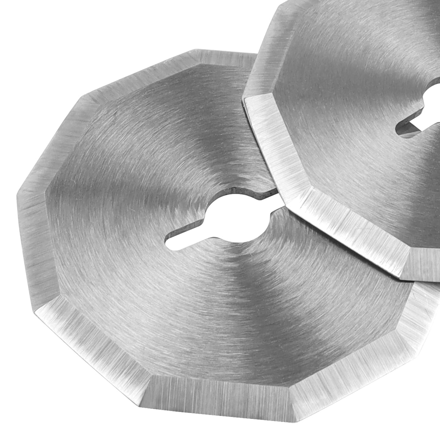 Mesee 3PCS Rotary Cutter Replacement Blades Cordless Electric Scissors Cutting Blades Cardboard Rotary Cutter Blade Refill for Leather Fabric Package Carpet Plastic Box Cutting
