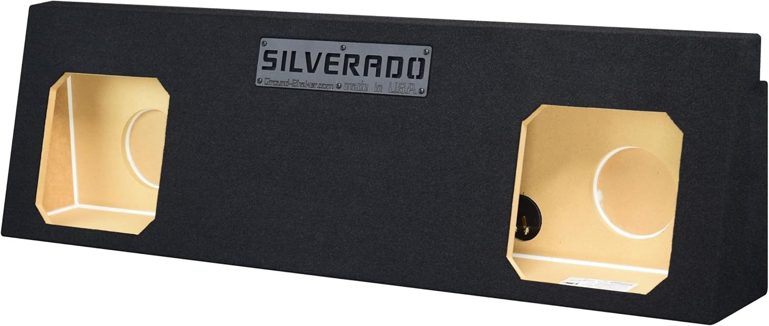 Chevy Silverado Crew Cab 2001-2006 Dual and Triple Sealed Sub Box Subwoofer Enclosure (L7T, 10")
