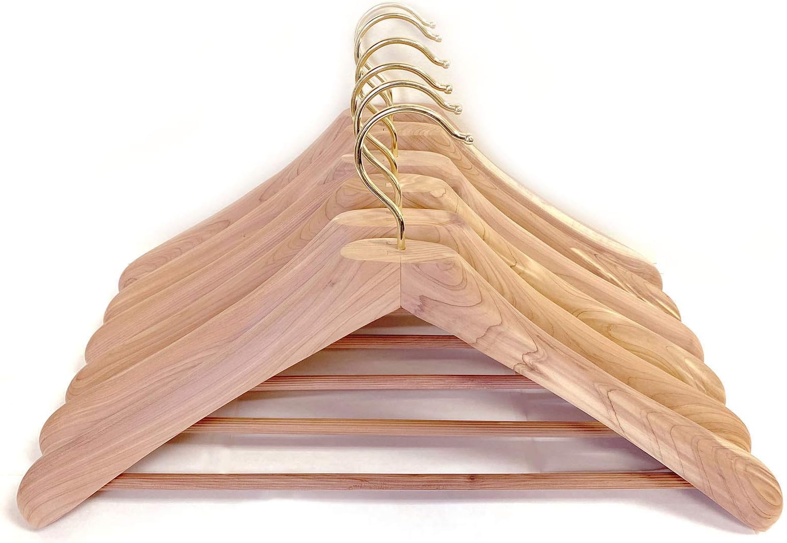 Cedar Elements 6PK Business Suit Wide Coat Hangers