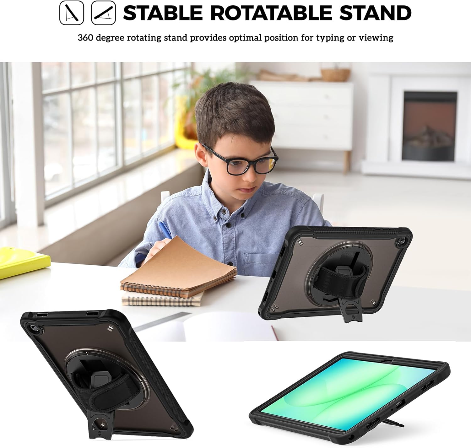 بروكيس حافظة متينة لجهاز سامسونج جالكسي تاب A11 بلس 11 انش 202... - view 3