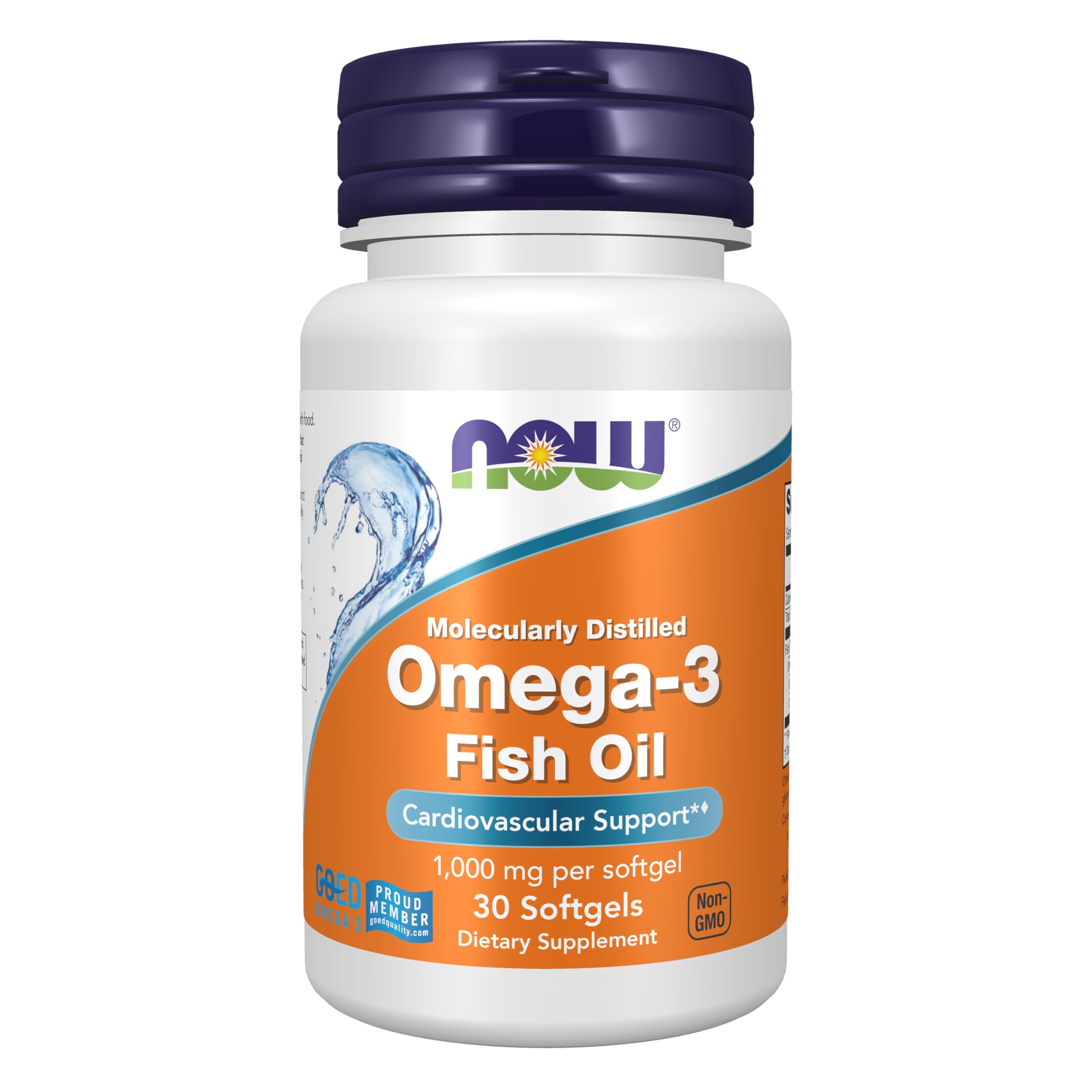 Now Foods Molecularly Distilled Omega - 3 1000 Mg Cardiovascular Suppo