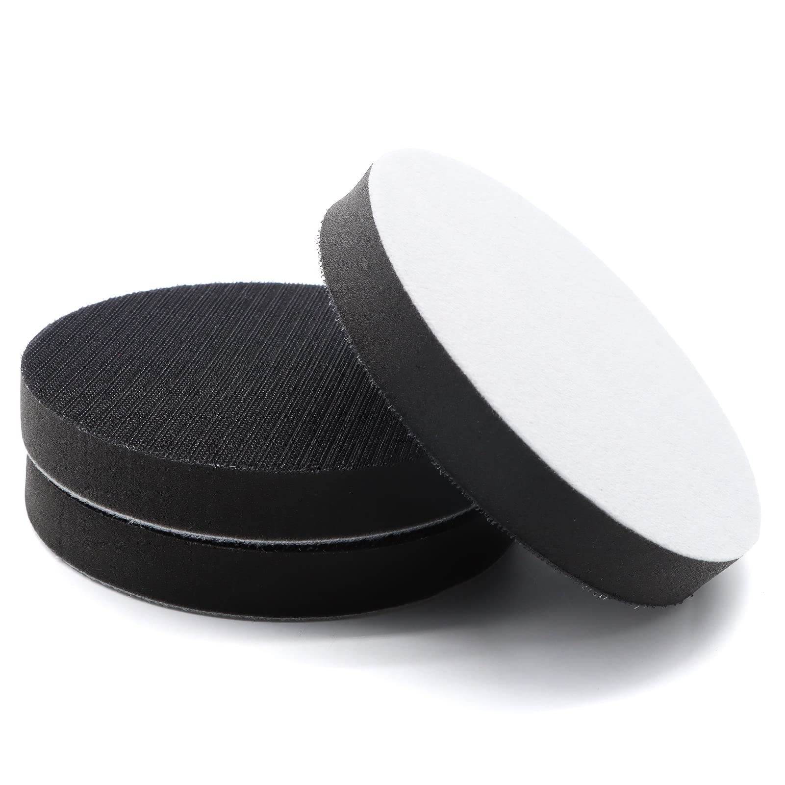SIJDIEE 3 Pack Interface Pads, 6 Inch Hook and Loop Soft Density Sponge Cushion Buffer Backing Pad, Foam Sanding Interface Pads for Orbital Sander