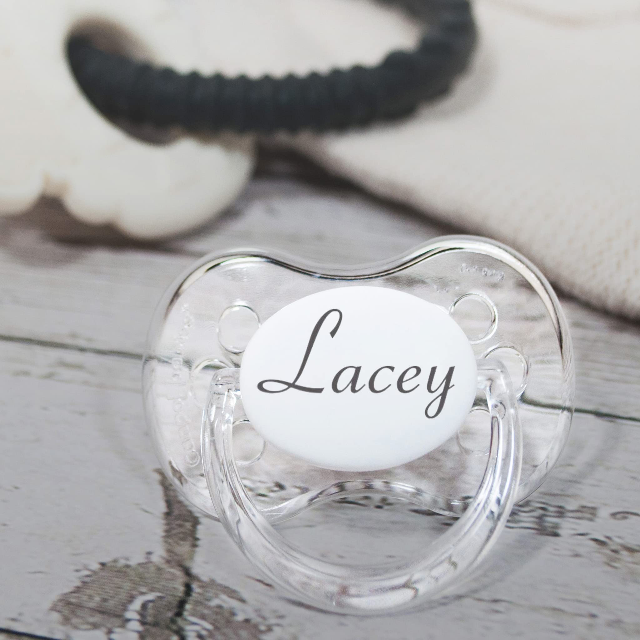 *2-Pack* FUNKY DUMMY Personalised Dummy Pacifier Soother, All TEATS Sizes & Colours, CONNETICUT Font