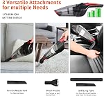Fityou Handheld Vacuum Cleaner Cordless, Rechargeable (USB Charge), Powerful Suction Cleaner, Portable Hand Vacuum for Pet Hair Home and Car Cleaning, Wet & Dry
