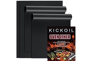 Reusable Oven Liners 4-Pack for Electric, Gas Ovens and Grills: Nonstick, Heavy Duty Oven Protectors