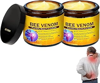 2 Bottles Bee Venom Joint Cream, Naturally Soothing Balm for Knee, Neck, Back & Hands
