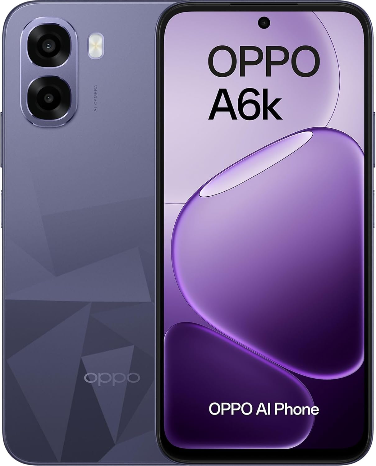 OPPO A6k Dual-SIM 256GB ROM + 4GB RAM (GSM Only | No CDMA) Factory Unlocked 4G/LTE Smartphone (Crystal Violet) - International Version