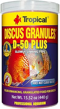 Discus Granules D-50 Plus Fish Food Tin, 440g