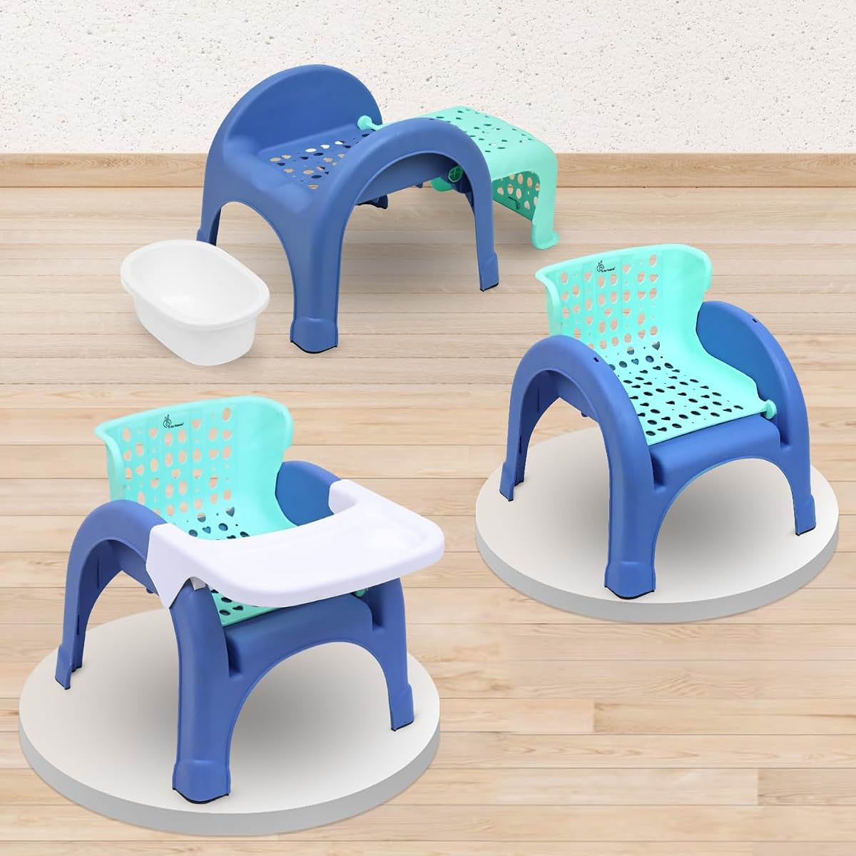 R for Rabbit Jelly Bean Plus Chair with Shampoo Bowl 3 in 1 Multi-Functional Baby Study, Shampoo, Meal &