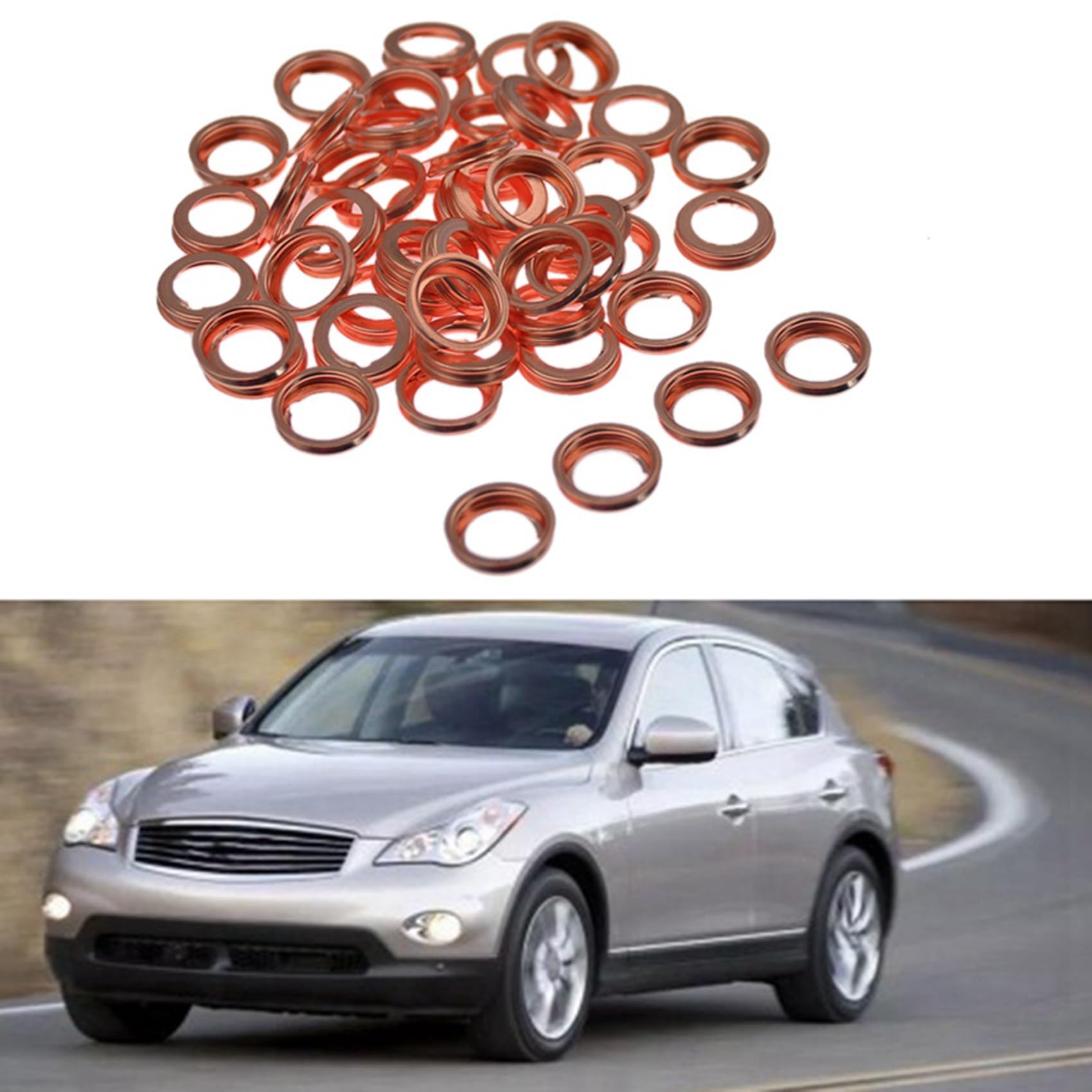 400Pcs Moteur Bouchon de Vidange Bouchon Joint Rondelle Joint Joint Anneaux pour 1102601M02