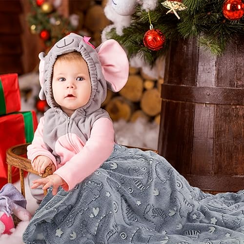 Miniatura 2 de MeMoreCool Colchón plegable para niños, con manta, que brilla en la oscuridad, tapete para siesta de suelo para dormir, guardería, colchón plegable