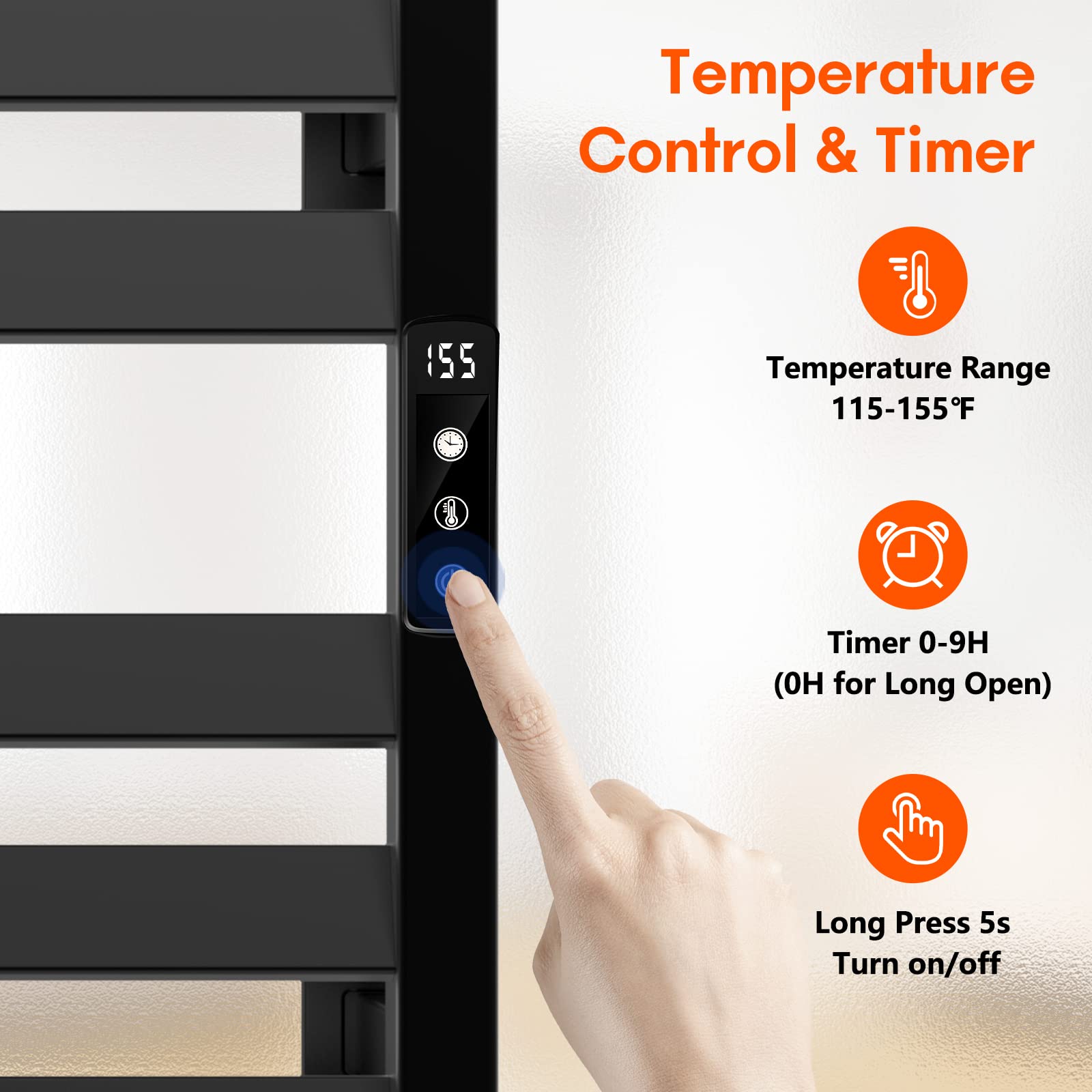 Colliford Towel Warmer, Towel Heater Rack for Bathroom, Electric Towel  Dryer Wall-Mounted Plug-in Bath Heater, 201 Stainless Steel Hot Towel Rack  with Timer and Smart Temperature Control (5-Bar) : Amazon.ca: Home