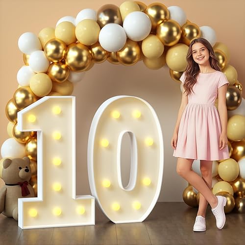 Vista 21 de imprsv Letras de marquesina iluminadas, letras de mosaico de 1.2 m con luz para decoración de baby shower, graduación, gran J para decoraciones