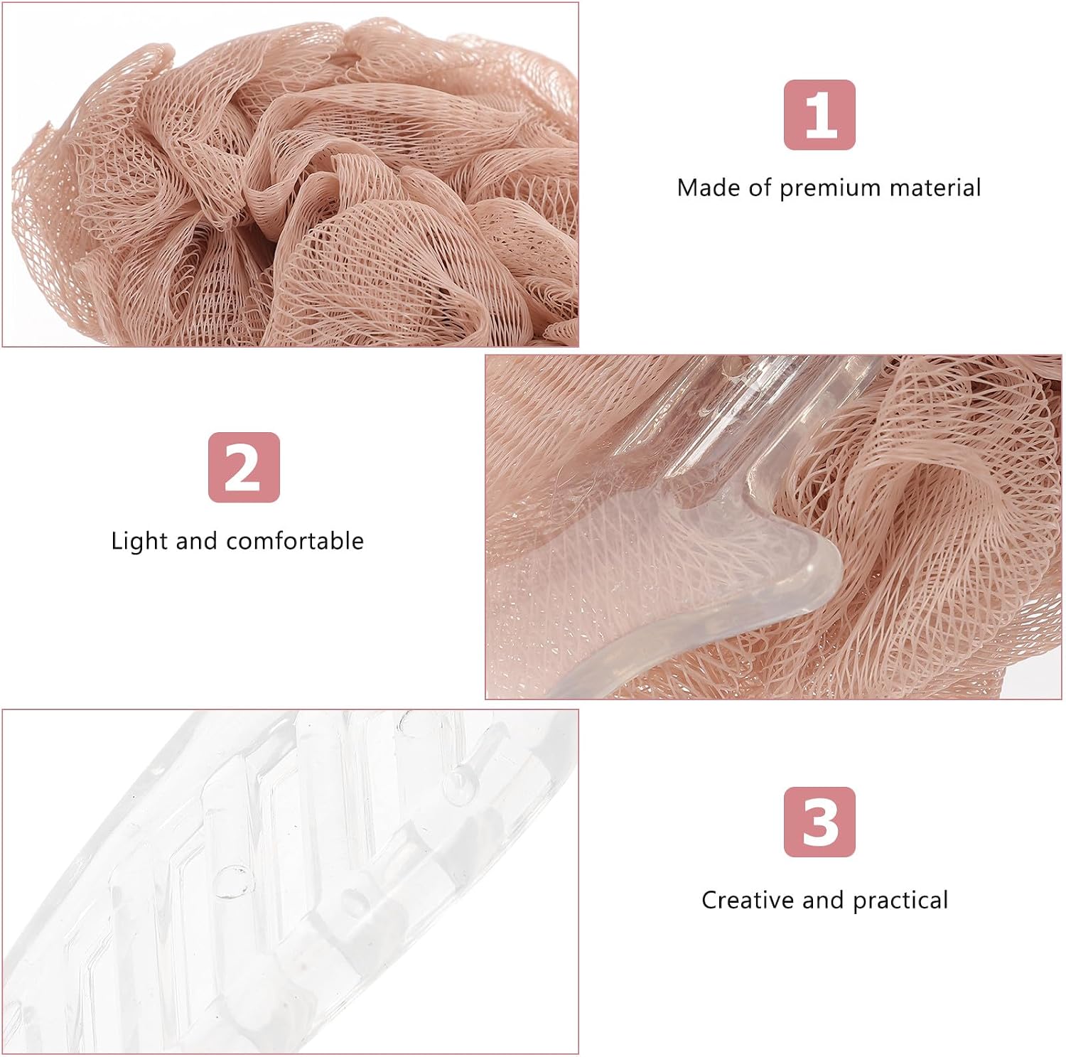 FUOYLOO 2 Pieces Long Handle Back Scrubber Bath Body Cleaning Brush for Shower Exfoliating Skin Care, Random Color Bathing Accessories for Men and Women