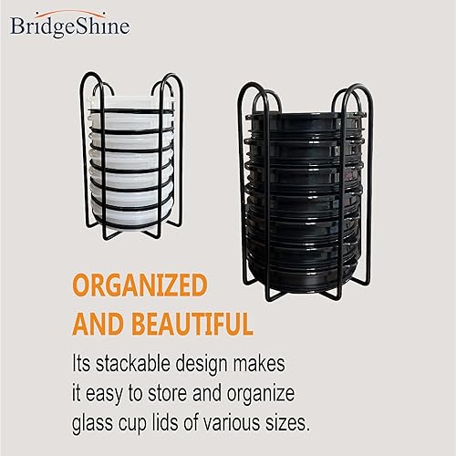 Miniatura 2 de Organizador de tapa para vaso, 2 piezas de tapa apilable, soporte de almacenamiento para ahorrar espacio dentro del gabinete y encimeras para YETI