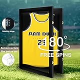 Tinkeps Football Shirt Frame Display - Engineered Wood & Acrylic, Jersey Display Case, Black - 3