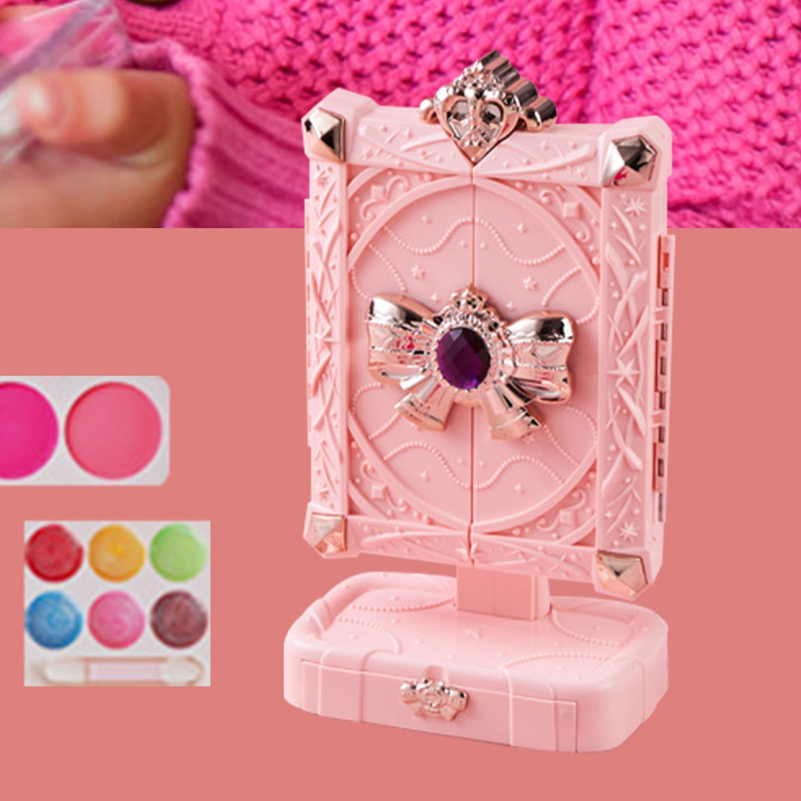 Kinderspiel Make-up Abwaschbarer Nagellack Lippenstift | Kosmetik Spielzeug Mädchen Beauty Salon Spielset Für Kinder Mädchen 3-10 Jahre Verkehrskostüm Party Geburtstag
