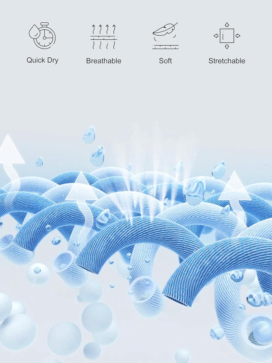 3 & 5 Pack Men's Dry Fit Shirts, Moisture Wicking Tees, Mesh Breathable Athletic Workout Fitness Short Sleeve - Image 5