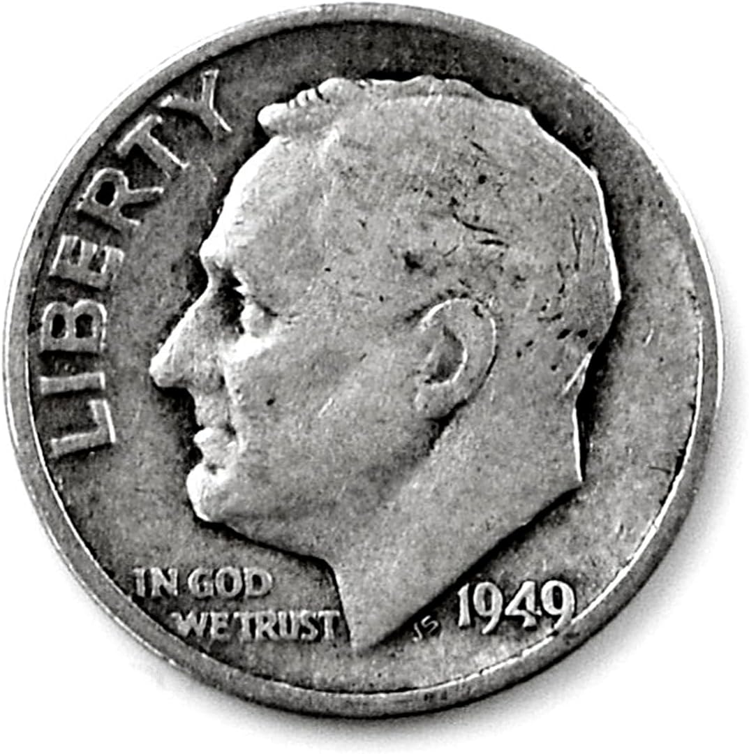 Genuine Roosevelt Dime Coin Lapel Pin