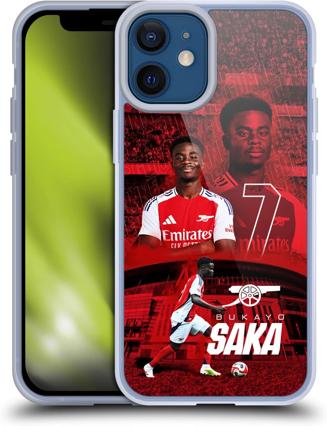 Head Case Designs Officially Licensed Arsenal FC Kai Havertz 2024/25 First Team Gel Case [Military Grade Protection] Compatible with Apple iPhone 17 Pro