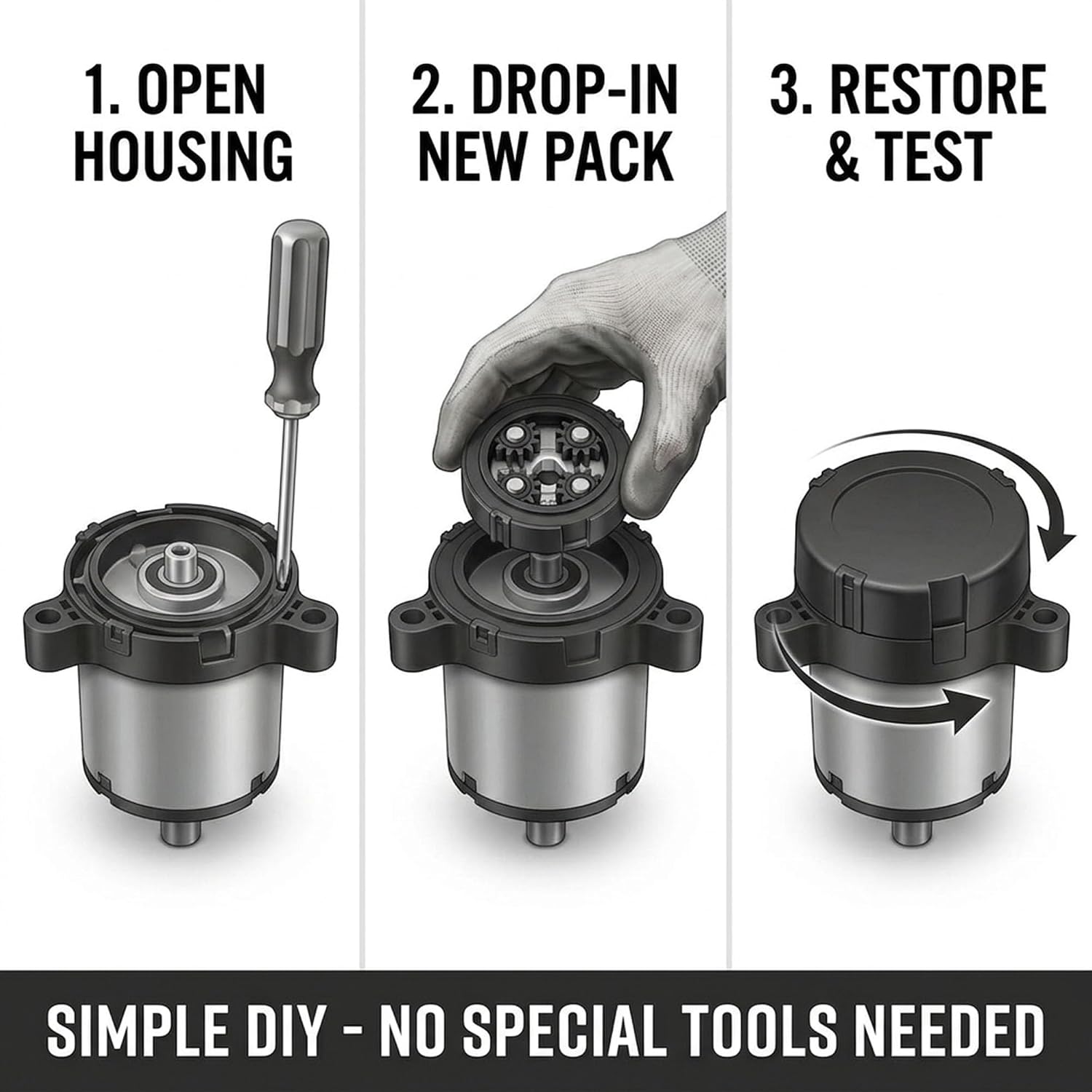 12-Tooth RV Awning Drive Head Gear Pack
