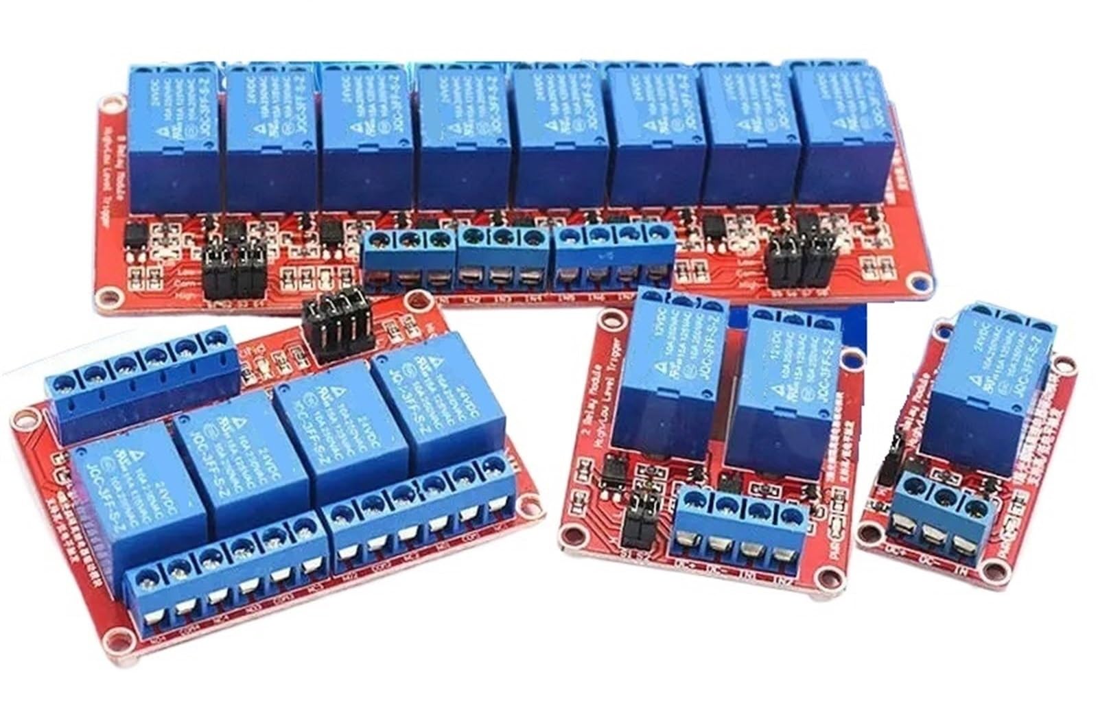 High- und Low-Level-Trigger for DC 5 V 12 V 24 V 1 2 4 6 8 Kanal Relaismodul Platinenschild mit Optokoppler(5V,8 Channel)