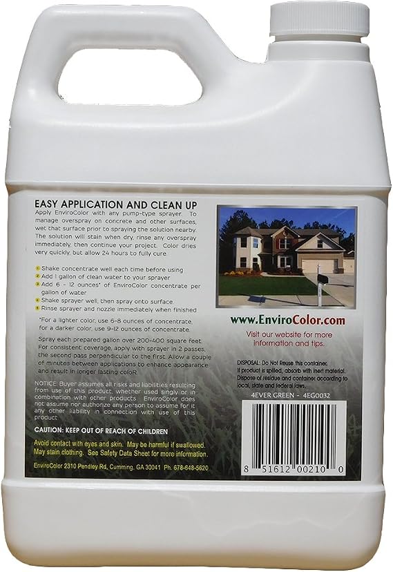 4EG0032 851612002100 (1,000 Sq.Ft) 4Evergreen Grass & Turf Paint, Green & Flo-Master by Hudson 24101 1 Gallon Lawn and Garden Tank Sprayer, Translucent