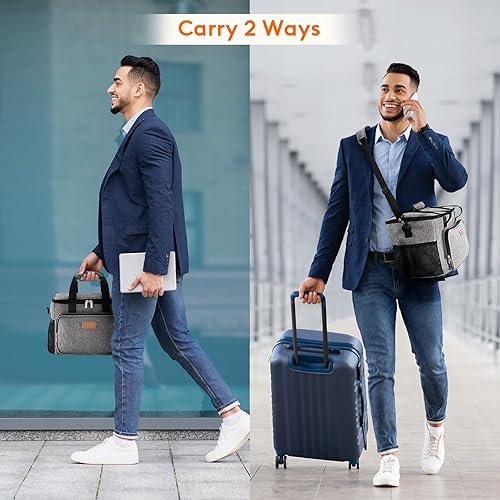 Miniatura 134 de Lifewit Lonchera mediana aislada, suave y refrigerante, para adultos, hombres y mujeres, leopardo, 12 latas (9L)