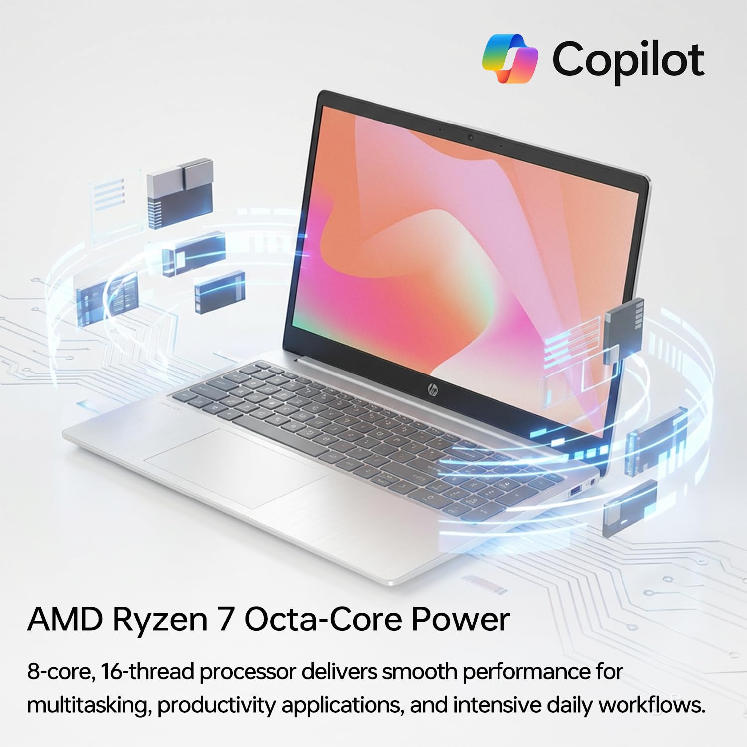 Amazon.com: HP Productivity Touchscreen Laptop, AMD Ryzen 7 7730U
